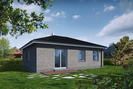 Pohled ze zahrady - typový projekt - ALICE 1.01 | Wienerberger e4 dům