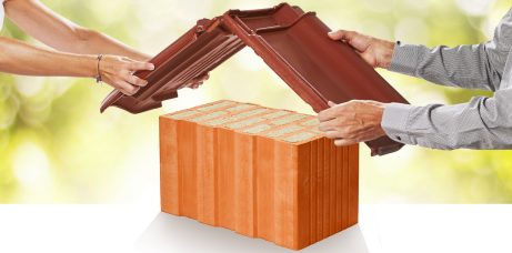 Střecha z tašek a cihla - jako domeček