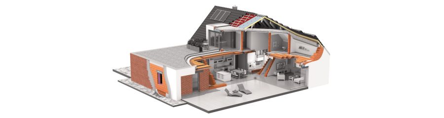 Vizualizace - řez domem 2020 | Wienerberger