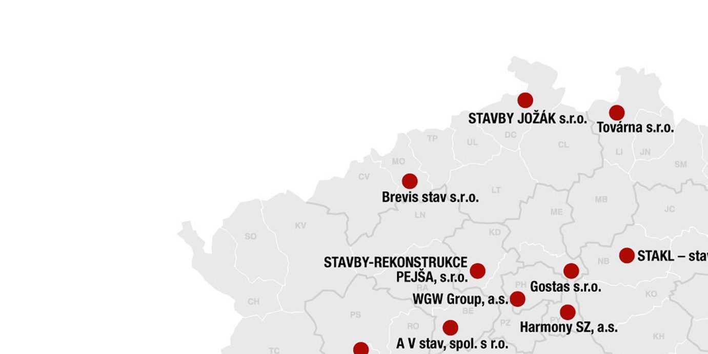 Mapa stavebních firem e4 | Wienerberger e4 dům