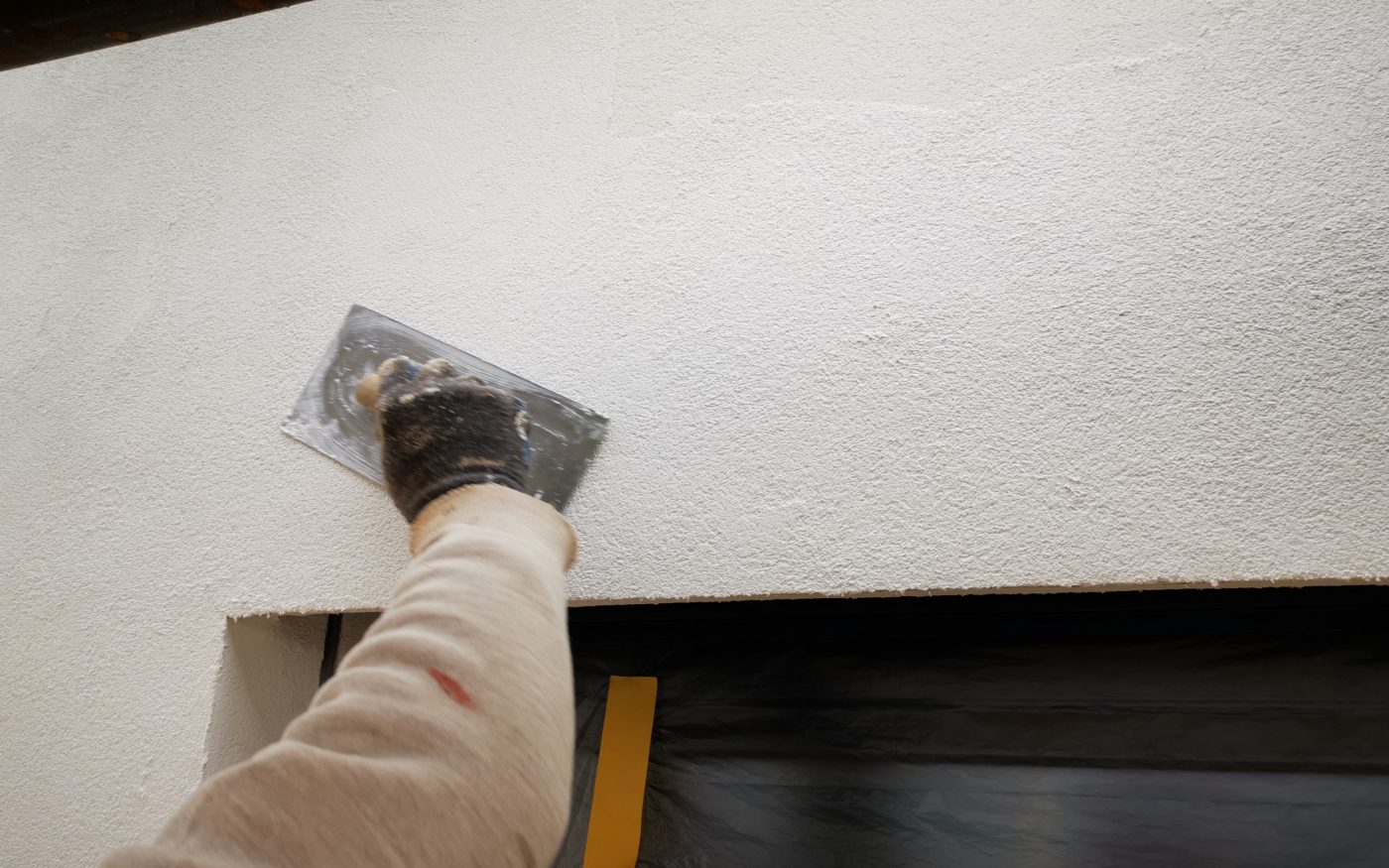 Fotografie finální omítky a venkovní fasády | Vzorový e4 dům | Wienerberger