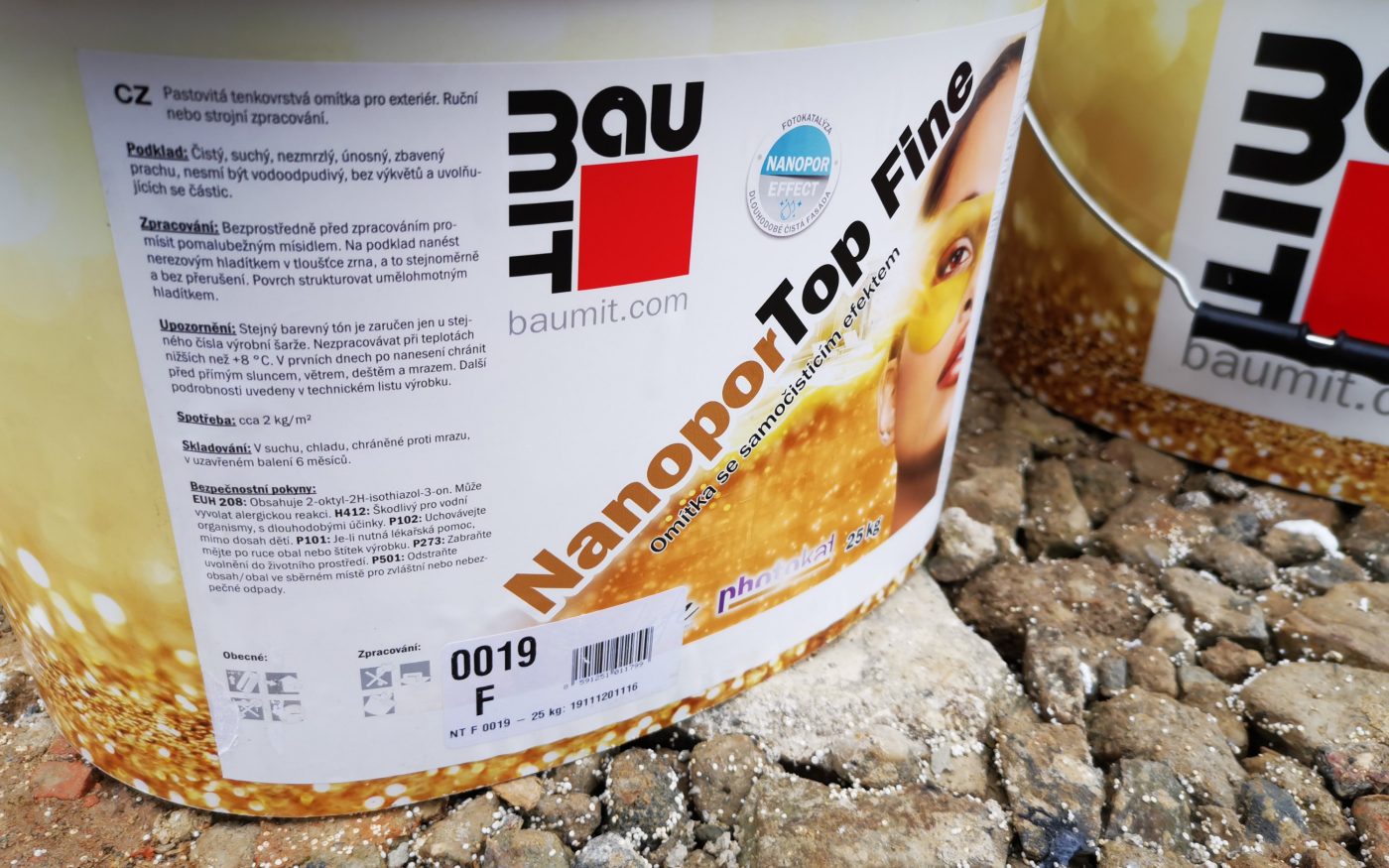 Fotografie finální omítky a venkovní fasády | Vzorový e4 dům | Wienerberger