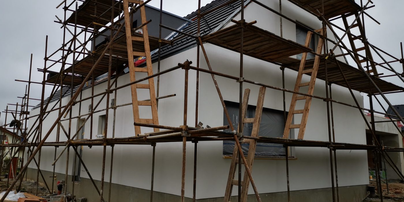 Fotografie finální omítky a venkovní fasády | Vzorový e4 dům | Wienerberger