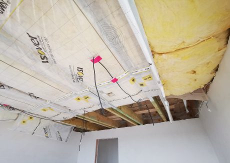 Fotografie z rozvodů elektriky ve stropě | Vzorový e4 dům | Wienerberger