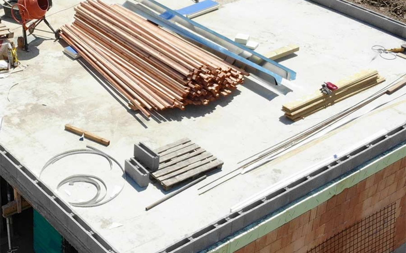 Fotografie z izolace ploché střechy | Vzorový e4 dům | Wienerberger