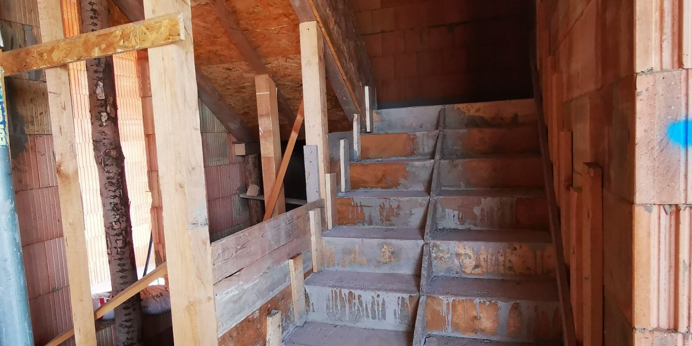 Příčky schody | Vzorový e4 dům | Wienerberger