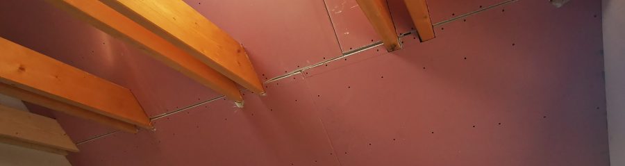 Fotografie z montáže sádrokartonu | Vzorový e4 dům | Wienerberger