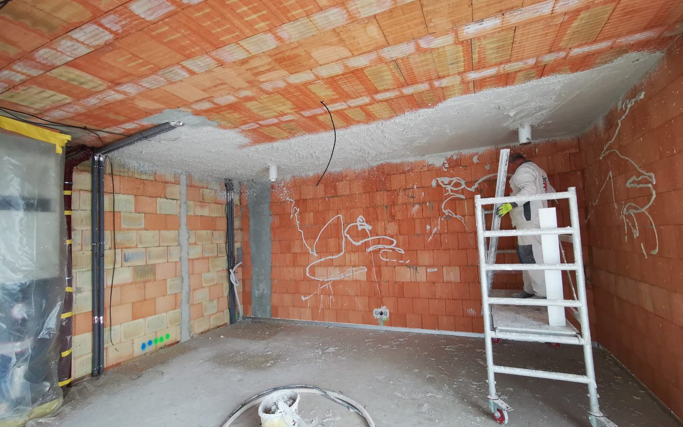 Fotografie střešních oken a vnitřních omítek | Vzorový e4 dům | Wienerberger