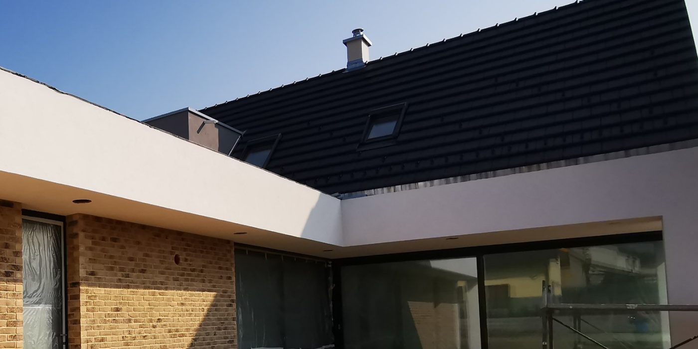 Fotografie lícových pásek Terca na fasádě | Vzorový e4 dům | Wienerberger