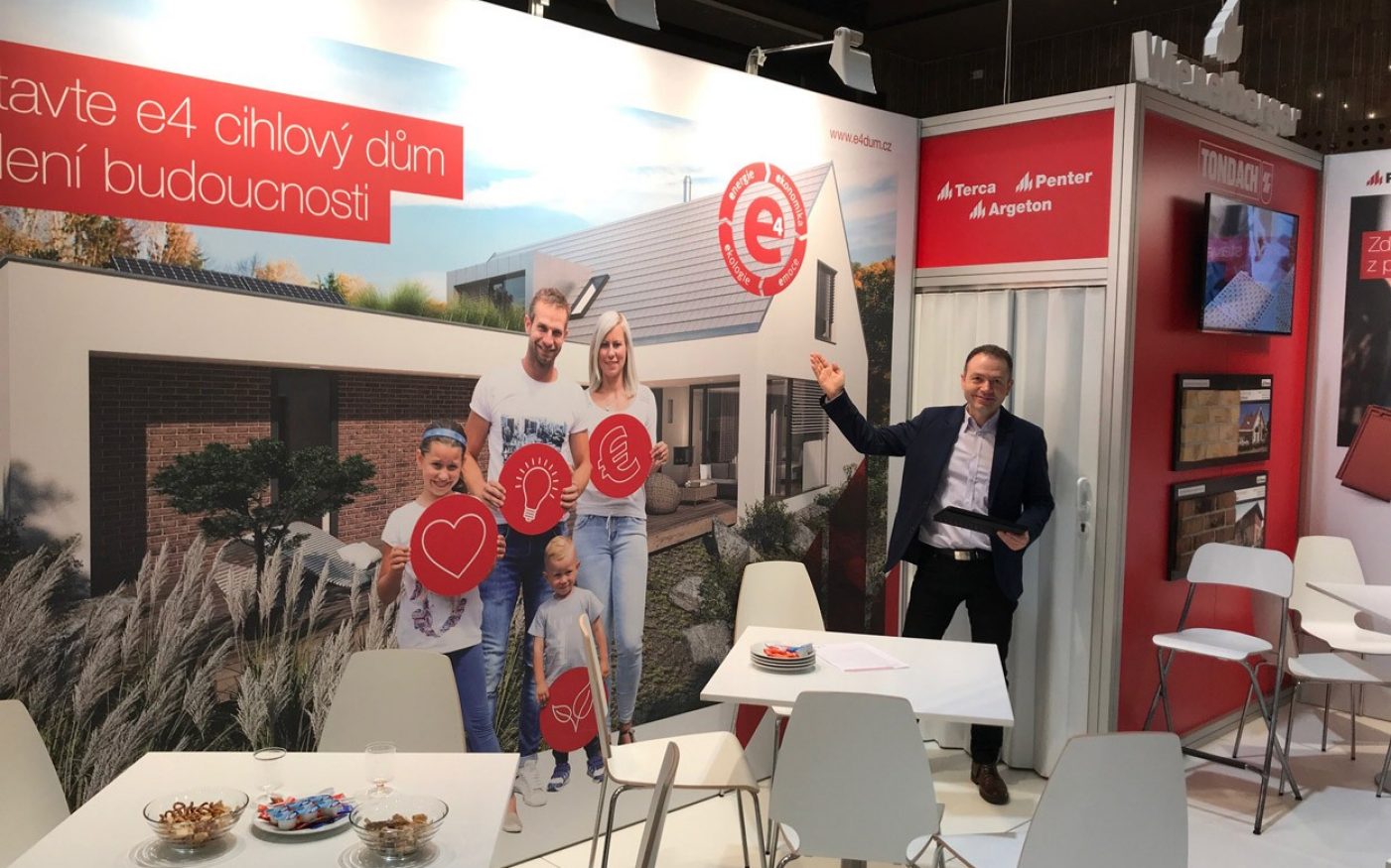 Fotografie z prezentace e4 na výstavách | Vzorový e4 dům | Wienerberger