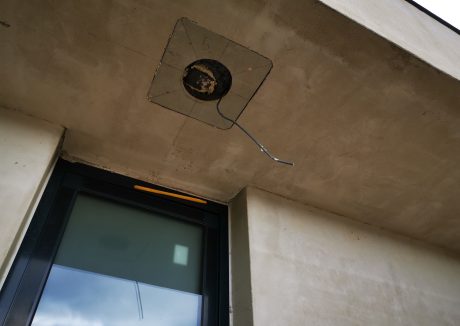 Fotografie z přípravy venkovního světla | Vzorový e4 dům | Wienerberger