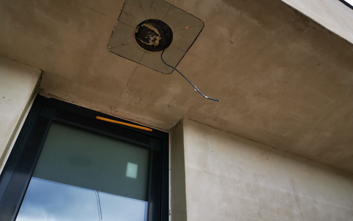 Fotografie z přípravy venkovního světla | Vzorový e4 dům | Wienerberger