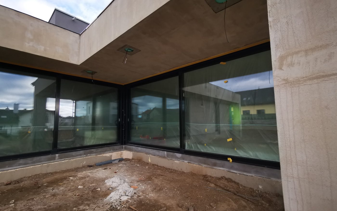 Fotografie z přípravy venkovního světla | Vzorový e4 dům | Wienerberger