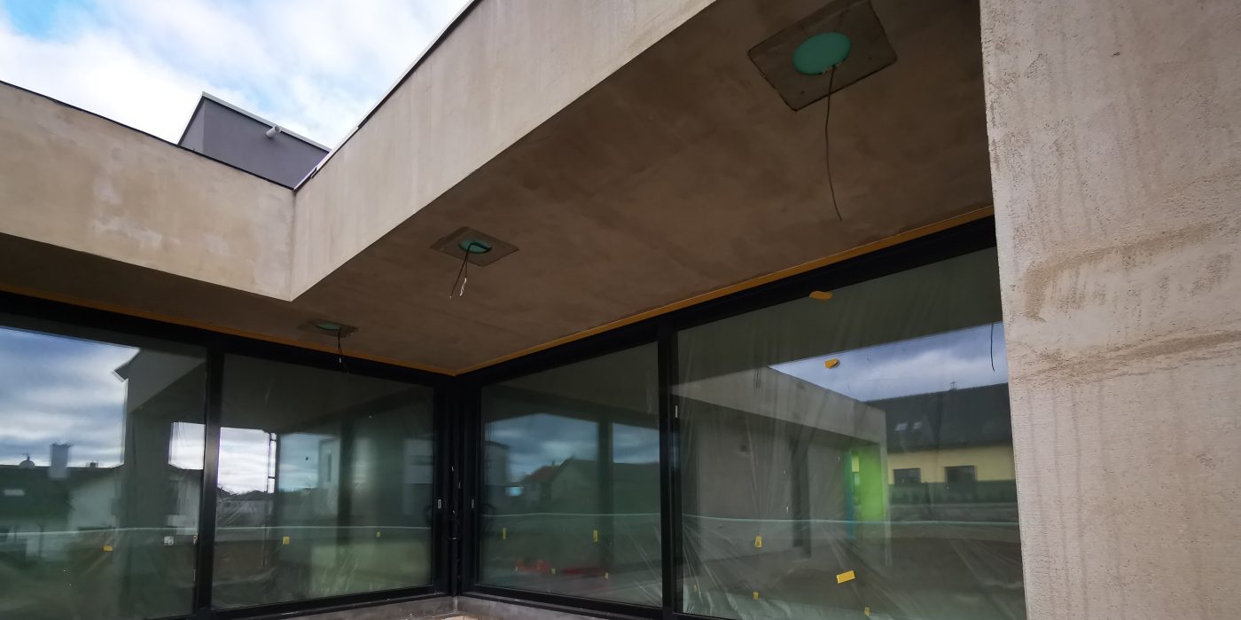 Fotografie z přípravy venkovního světla | Vzorový e4 dům | Wienerberger