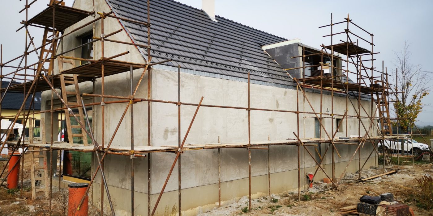 Fotografie stavu domu při eventu pro investory | Vzorový e4 dům | Wienerberger