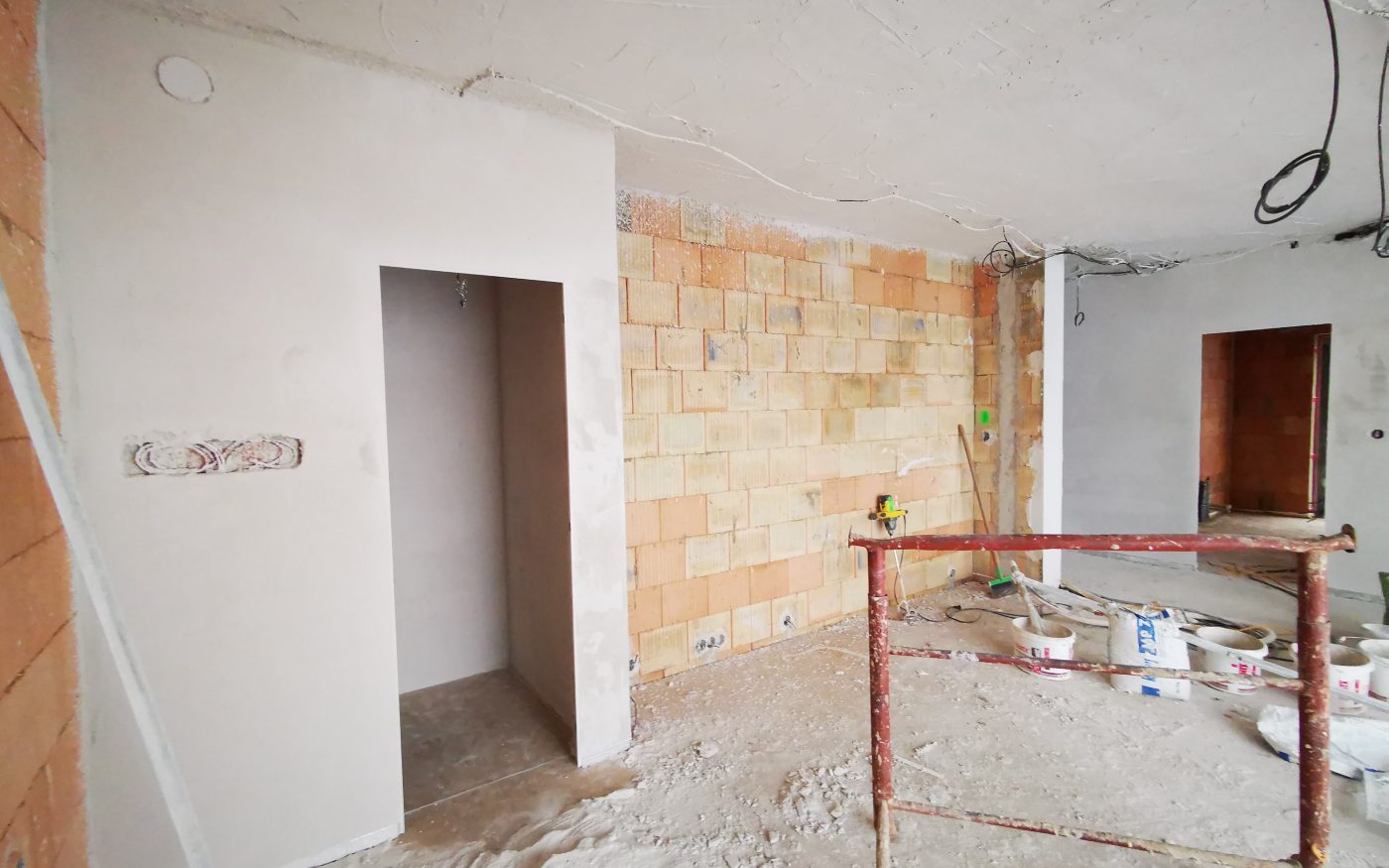 Fotografie vnitřních omítek | Vzorový e4 dům | Wienerberger