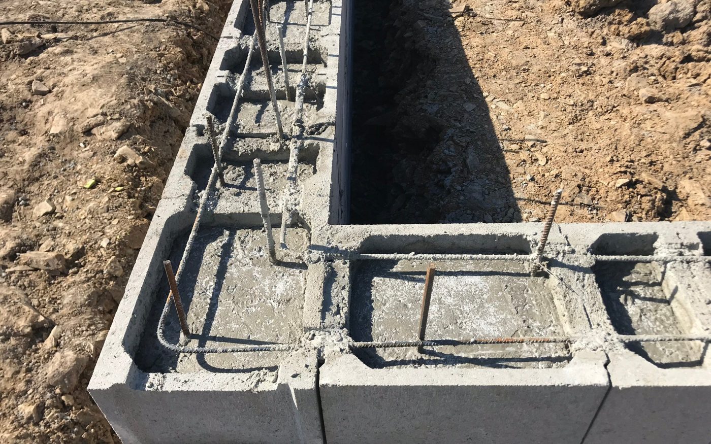 Fotografie z betonovaní základů | Vzorový e4 dům | Wienerberger