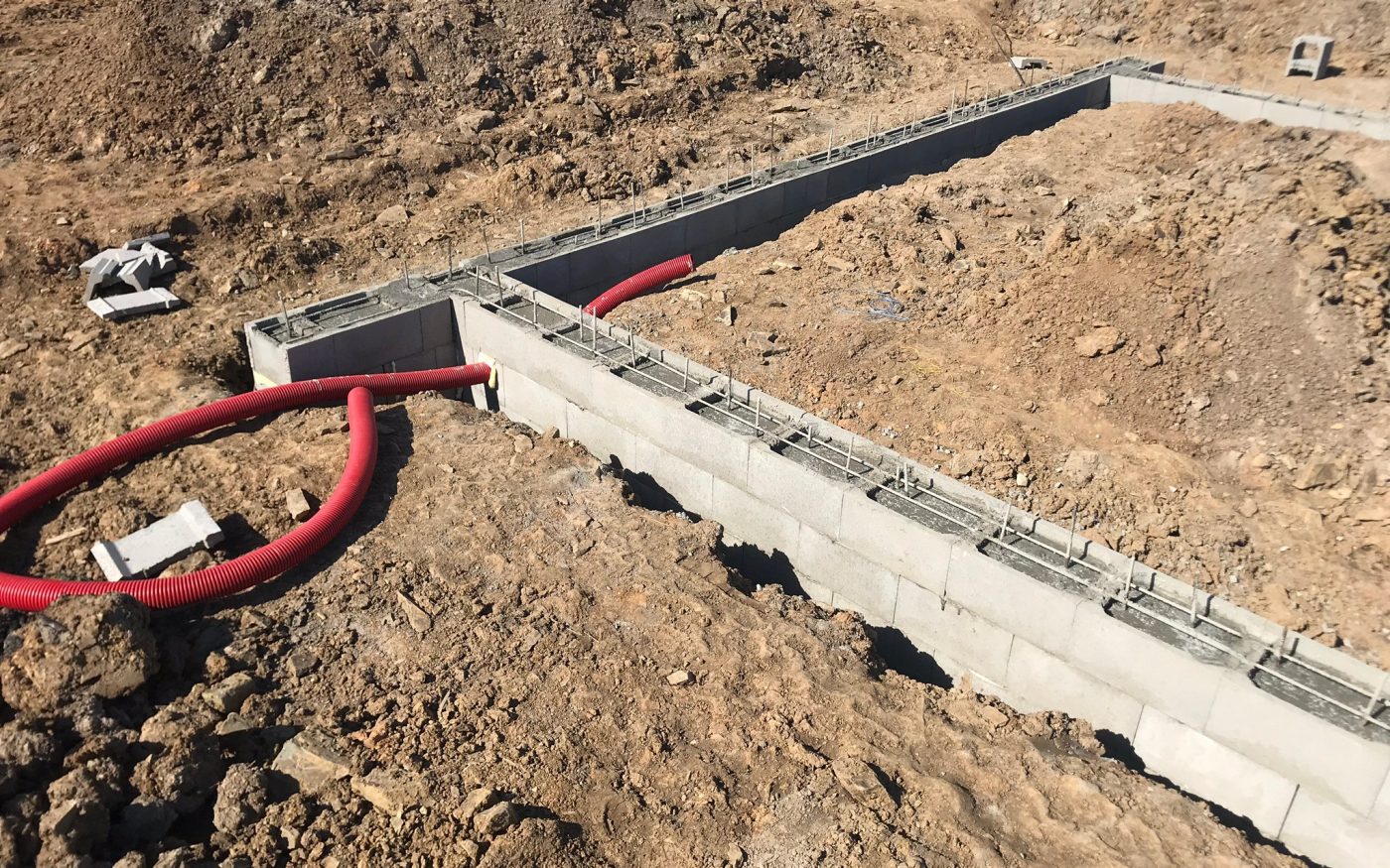 Fotografie z betonovaní základů | Vzorový e4 dům | Wienerberger