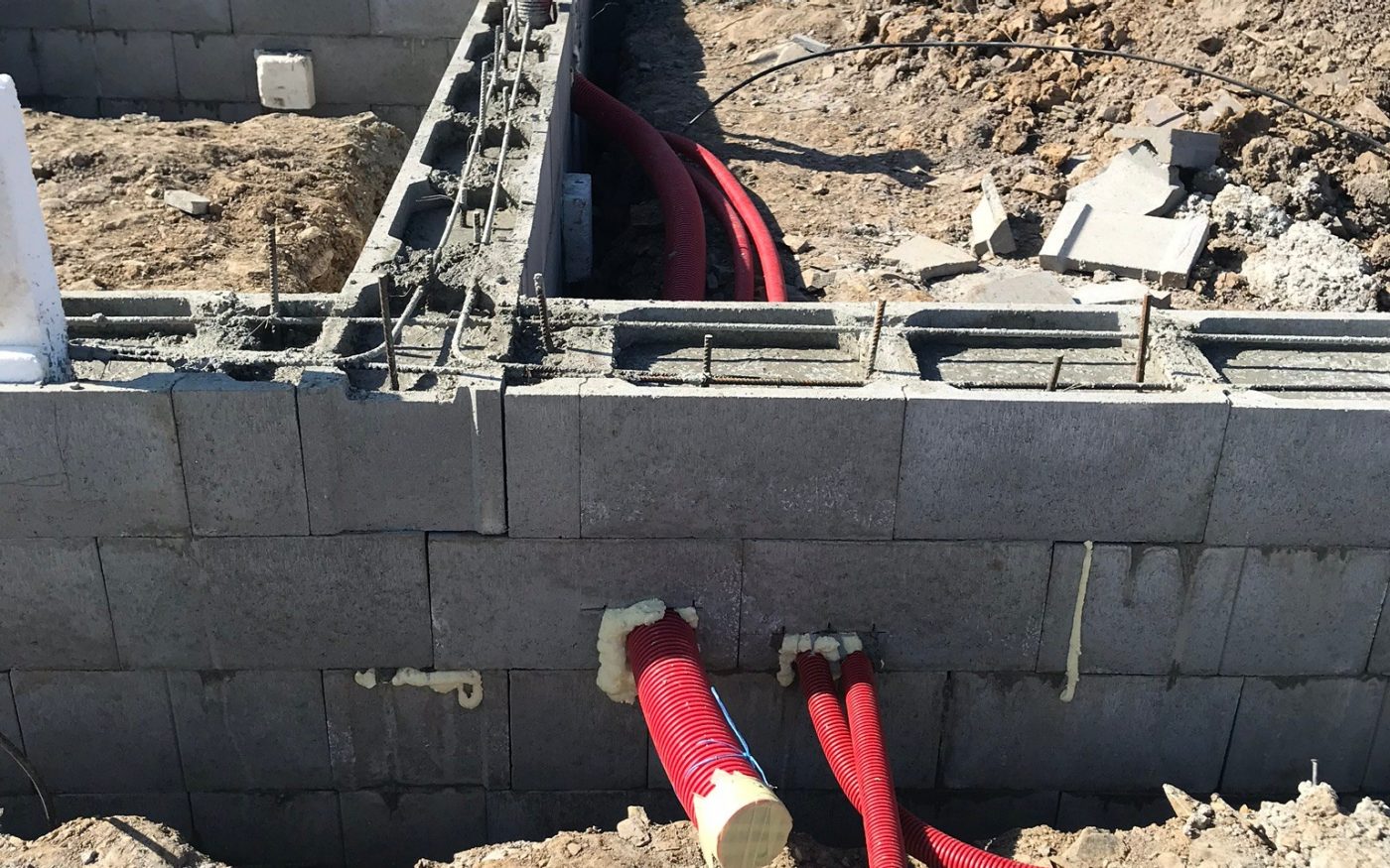 Fotografie z betonovaní základů | Vzorový e4 dům | Wienerberger