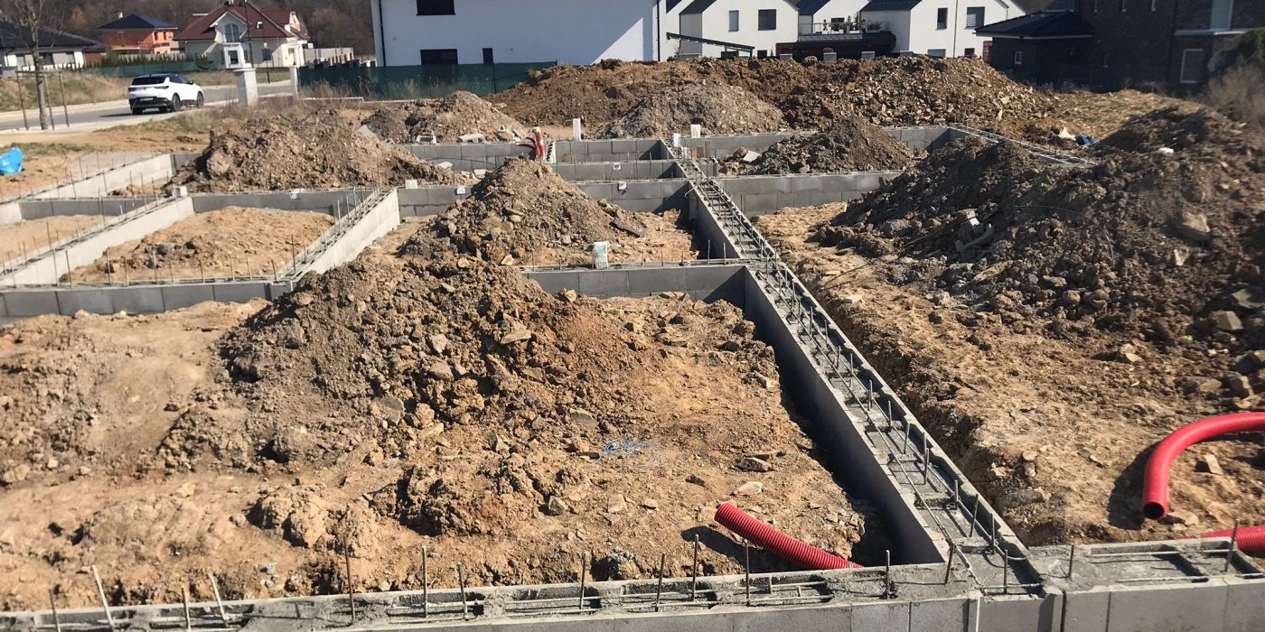 Fotografie z betonovaní základů | Vzorový e4 dům | Wienerberger