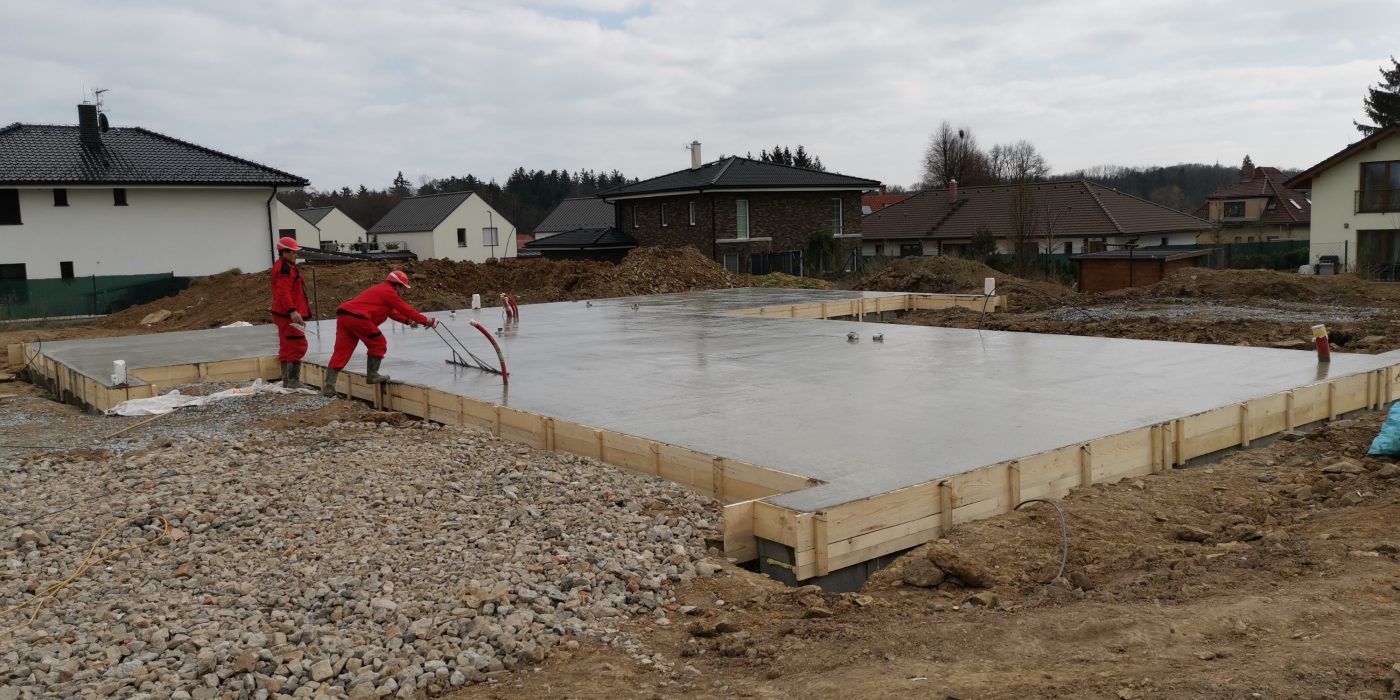 Fotografie základové desky | Vzorový e4 dům | Wienerberger