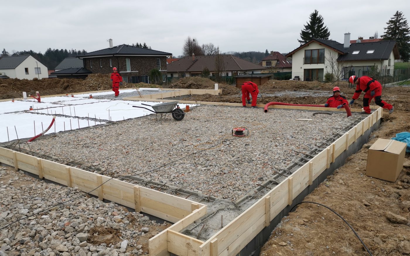 Fotografie základové desky | Vzorový e4 dům | Wienerberger