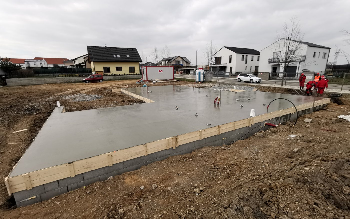 Fotografie základové desky | Vzorový e4 dům | Wienerberger