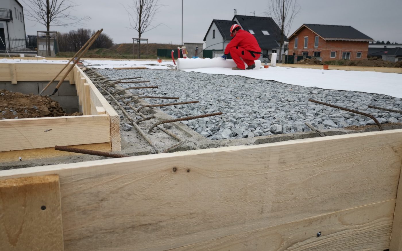 Fotografie základové desky | Vzorový e4 dům | Wienerberger