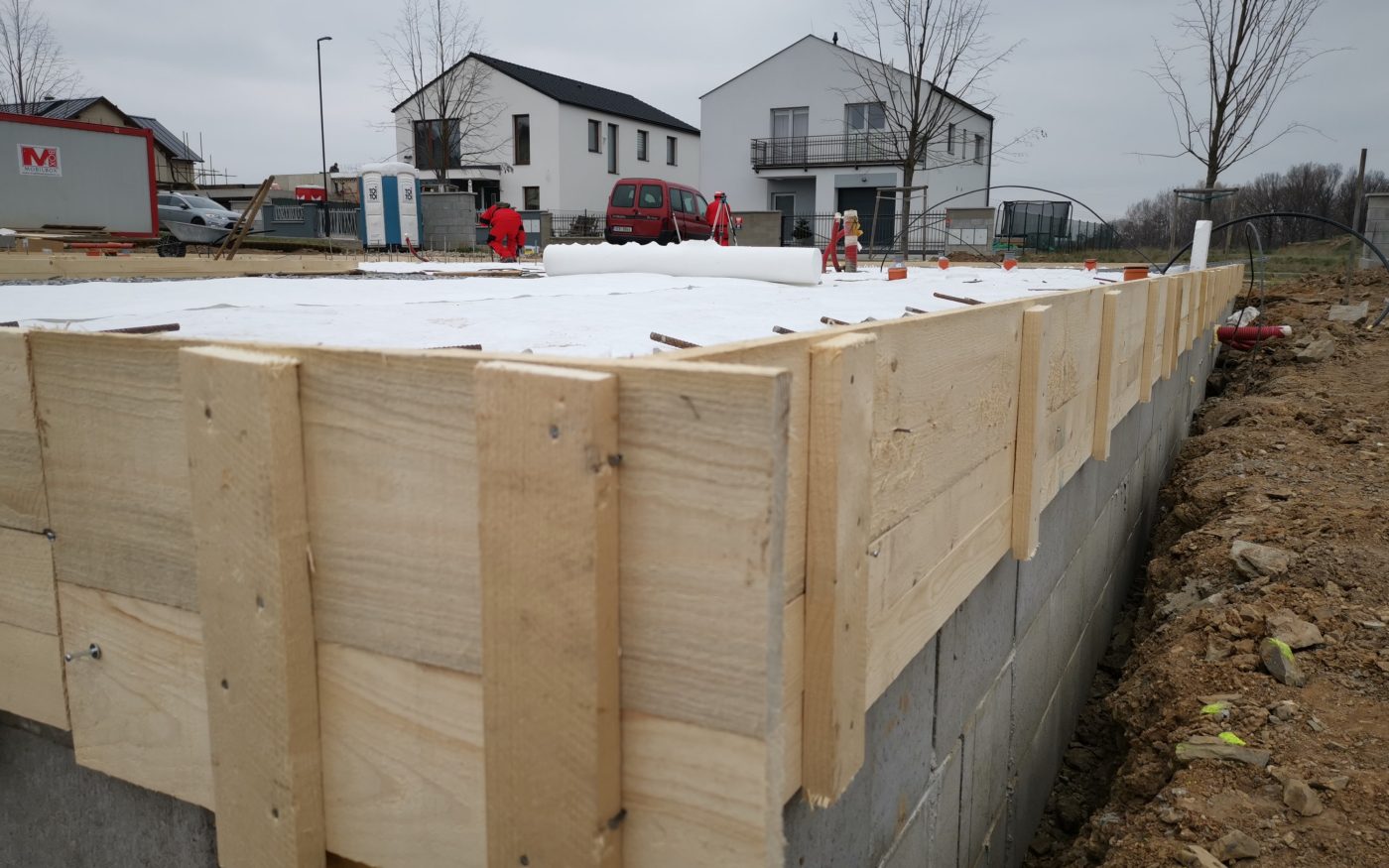 Fotografie základové desky | Vzorový e4 dům | Wienerberger