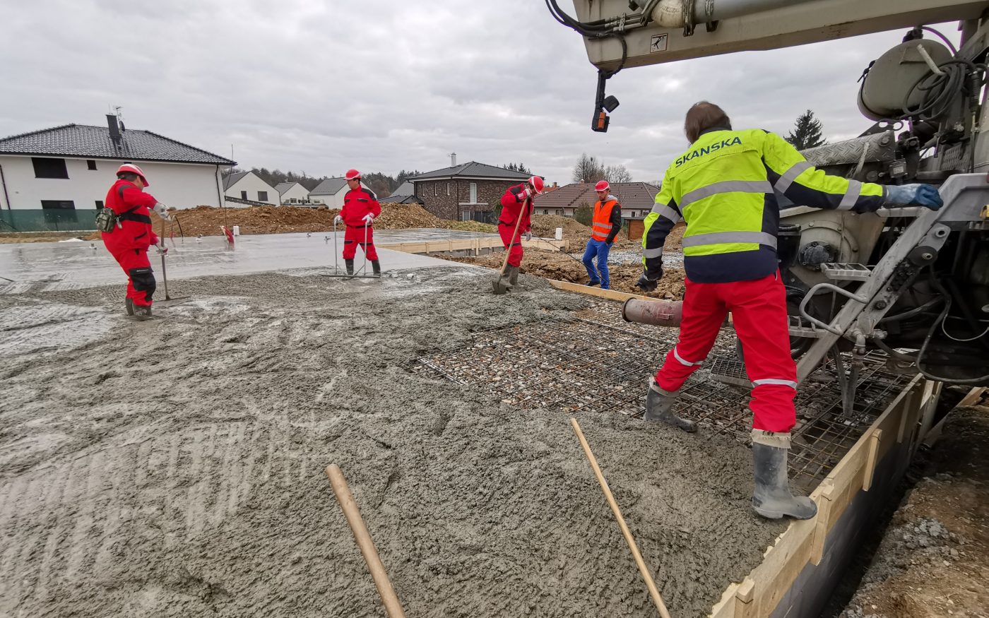 Fotografie základové desky | Vzorový e4 dům | Wienerberger