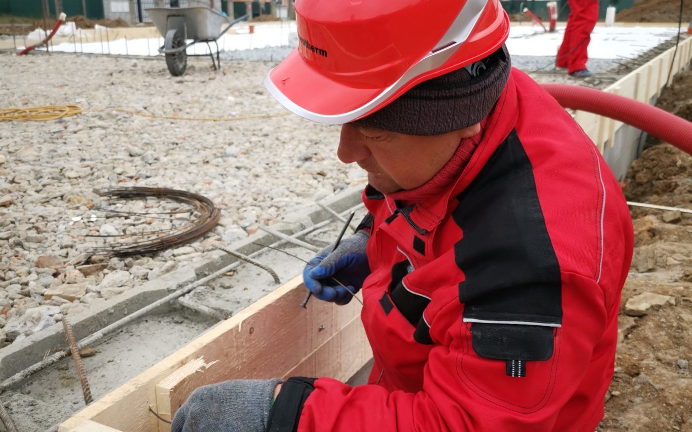 Fotografie základové desky | Vzorový e4 dům | Wienerberger