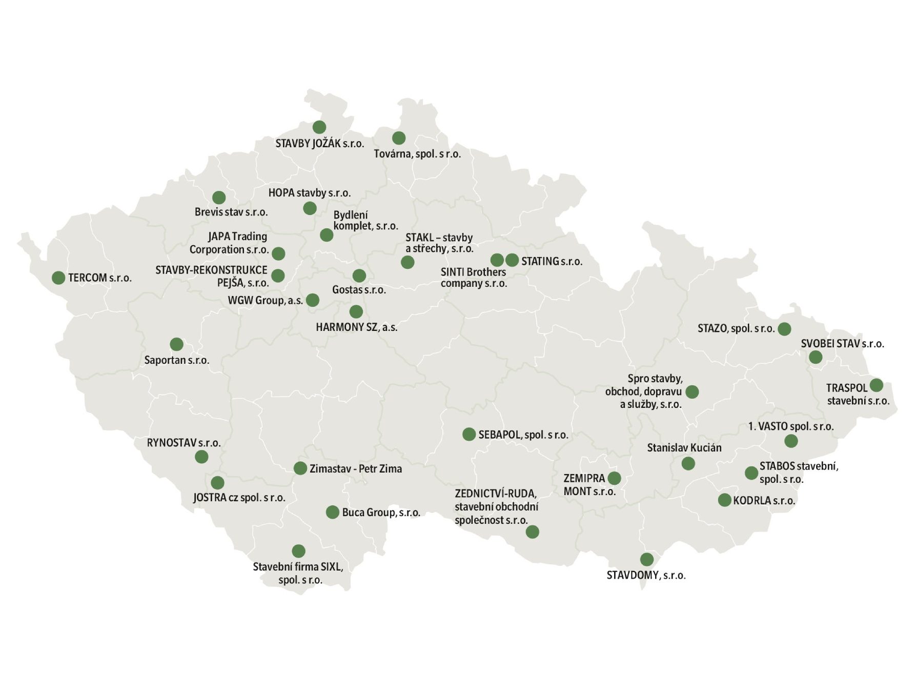 Mapa stavebních firem e4 dům | wienerberger