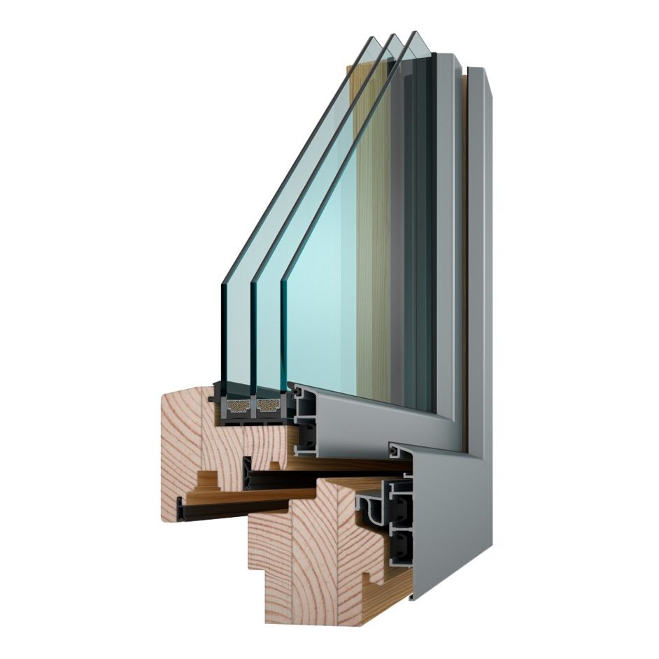 Aludesign Classic dřevohliníková okna | Průmyslový partner e4 | VEKRA