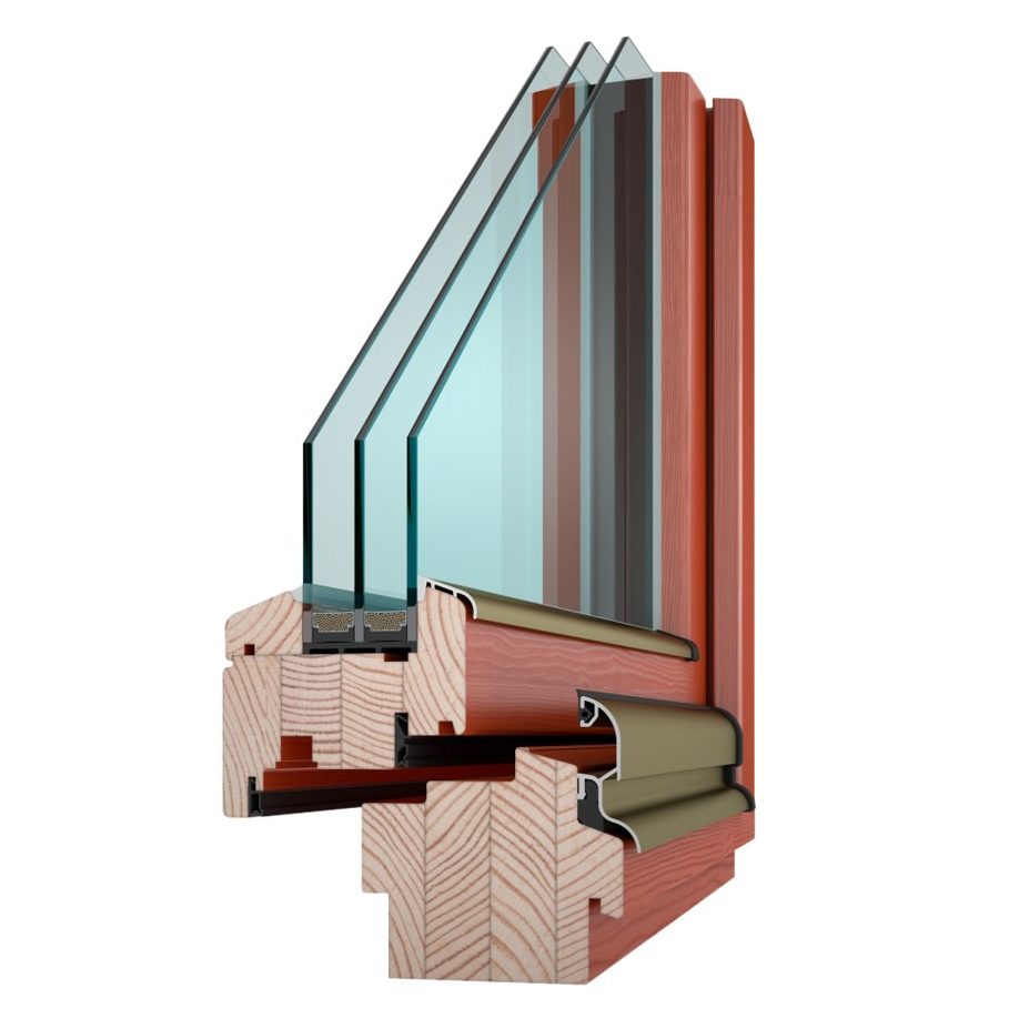 Natura 94 dřevěná okna | Průmyslový partner e4 | VEKRA