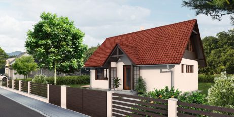 Pohled z ulice - typový projekt - DÁDA 2.01 | Wienerberger e4 dům