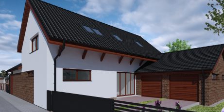 Pohled z ulice - typový projekt - DARINA 1.01 | Wienerberger e4 dům