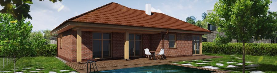 Pohled ze zahrady - typový projekt - DENISA 2.01 | Wienerberger e4 dům