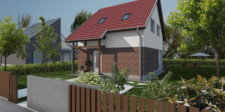 Pohled z ulice - typový projekt - ELEN 1.10 KLASIK | Wienerberger e4 dům