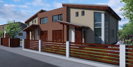 Pohled z ulice - typový projekt - EMA 1.01 | Wienerberger e4 dům