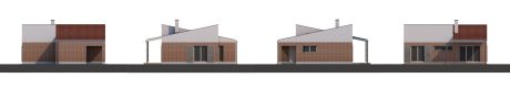 Pohled ze všech stran - typový projekt - FRANTISEK I TREND | Wienerberger e4 dům