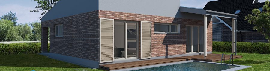 Pohled ze zahrady - typový projekt - FRANTISEK I TREND | Wienerberger e4 dům