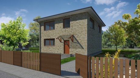 Pohled z ulice - typový projekt - HELENA 6.04 | Wienerberger e4 dům