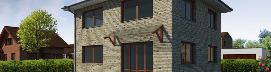 Pohled ze zahrady - typový projekt - HELENA 6.04 | Wienerberger e4 dům