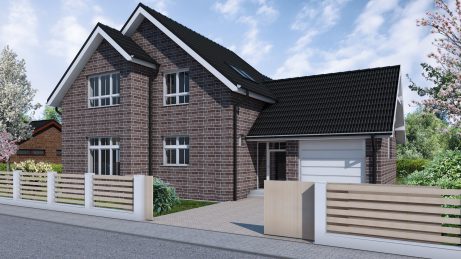 Pohled z ulice - typový projekt - JUDITA 3.02 | Wienerberger e4 dům