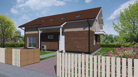 Pohled z ulice - typový projekt - MARCELA 1.01 | Wienerberger e4 dům