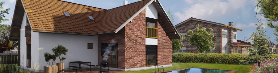 Pohled ze zahrady- typový projekt - MARIE 8.01 | Wienerberger e4 dům