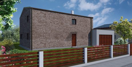 Pohled z ulice - typový projekt - NERO 2001.2 | Wienerberger e4 dům