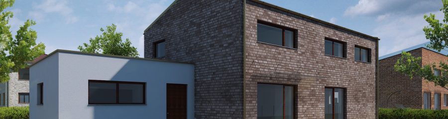 Pohled ze zahrady - typový projekt - NERO 2001.2 | Wienerberger e4 dům