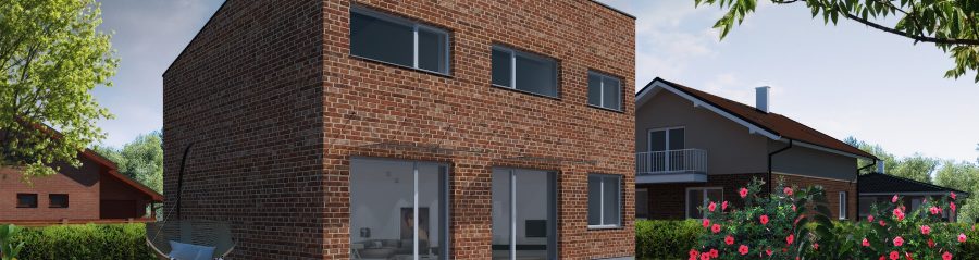 Pohled ze zahrady - typový projekt - NERO 2005.2 | Wienerberger e4 dům