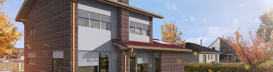 Pohled ze zahrady - typový projekt - NERO 2.0502 | Wienerberger e4 dům